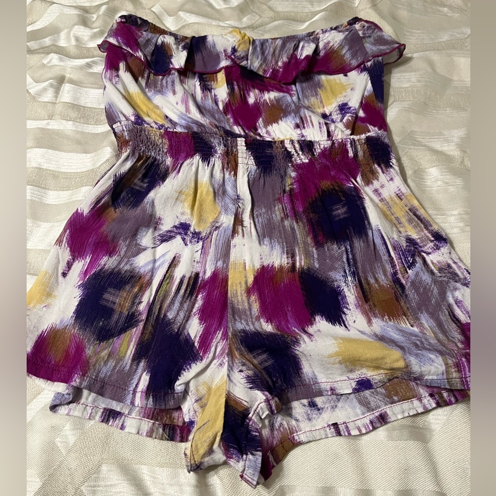 FOREVER 21 Sleeveless Colorful Romper - Large